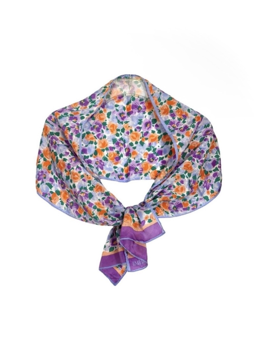 Bill Blass Vintage Classic Silk Rectangular Scarf